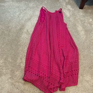 Women’s dress in hot pink lace